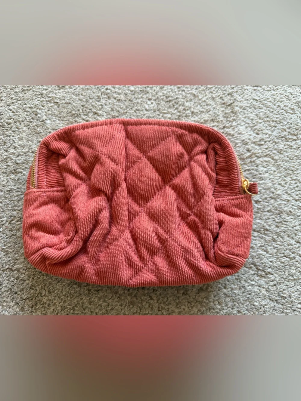 NWT Sezane Quilted Cosmetic Pouch
